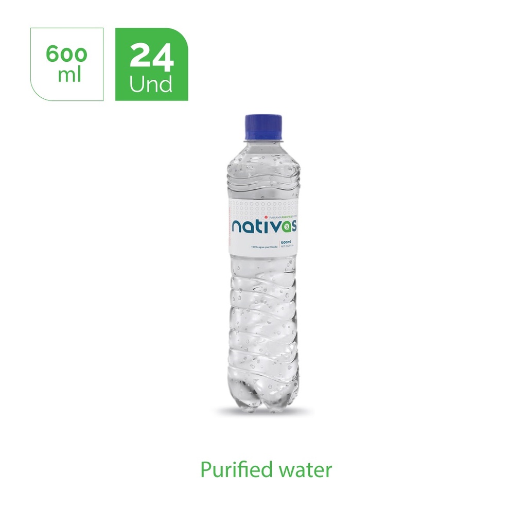 BOTELLA AGUA 600ML CX24