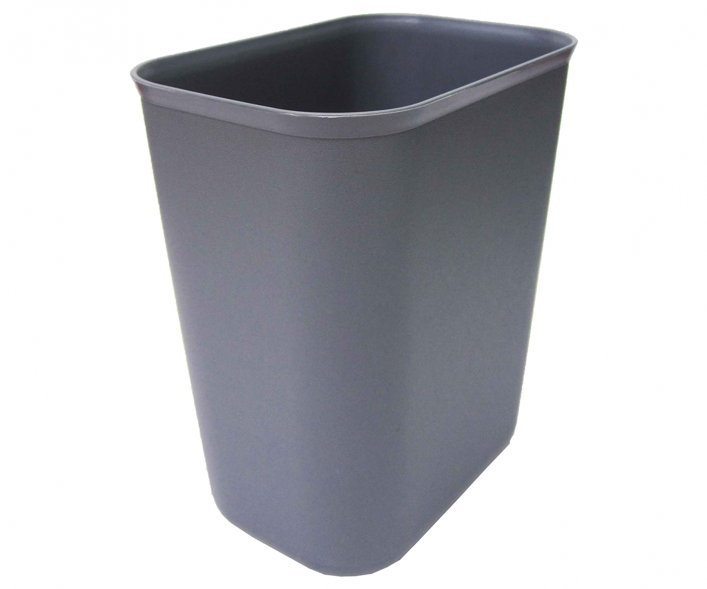 BASURERO 14L PLAST S/T GRIS CX1