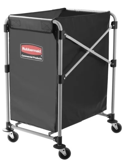 CARRO LAVANDERIA LONA NEGRO RUBBERMAID CX1