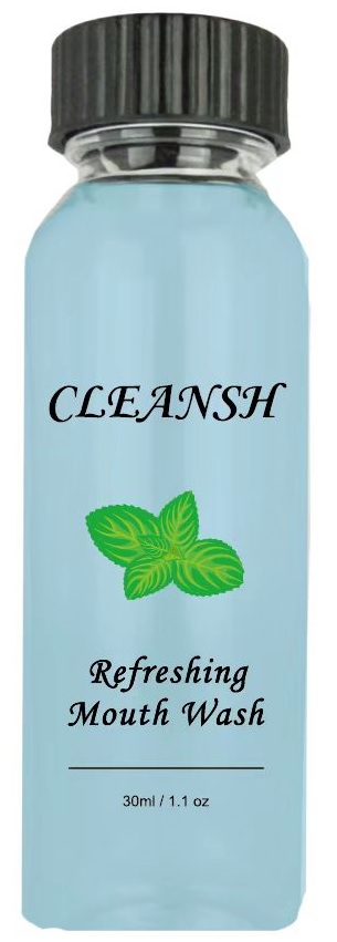 ENJUAGUE BUCAL 30ML CLEANSH AZUL CX200