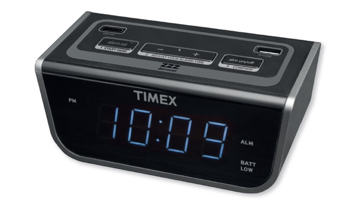 RELOJ DESPERTADOR TIMEX 2 USB CX1