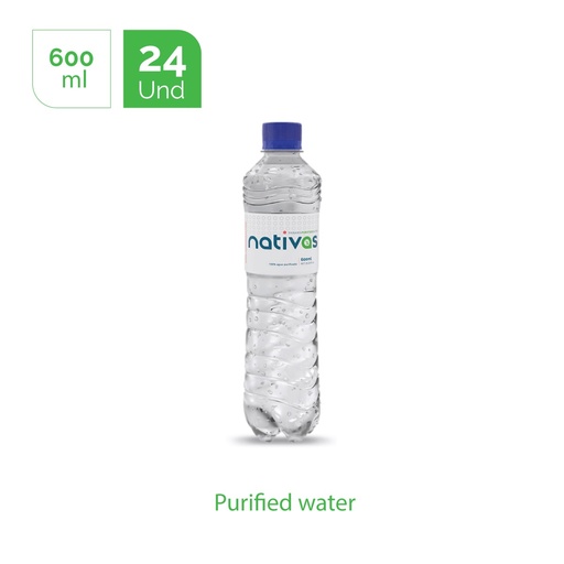 [AGUA 600ML] BOTELLA AGUA 600ML CX24