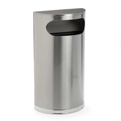 [BAS-40L SEMIRD] BASURERO 40L METAL SEMI-RD CX1