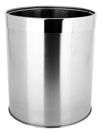 [BAS-12L S/T RD] BASURERO 12L METAL RD S/T PT CX1