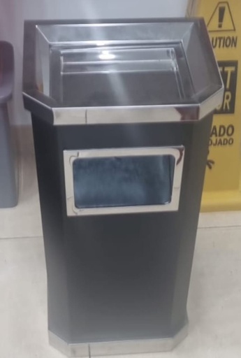 [BAS-38L CE NG] BASURERO 38L METAL CUAD CEN NG CX1