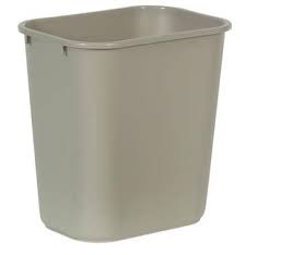 [BAS-26L C/T P CR] BASURERO 26L PLAST CREMA CX1