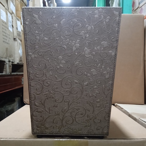 [BAS-CUERINA CH] BASURERO CUERINA CHOCOLATE CX1
