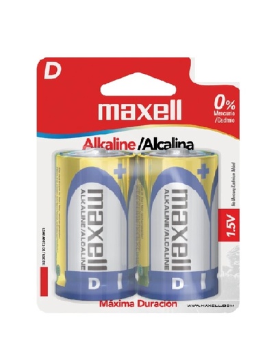 [BATERIA D PACK2] BATERIA D ALCALINA PACK2 CX2