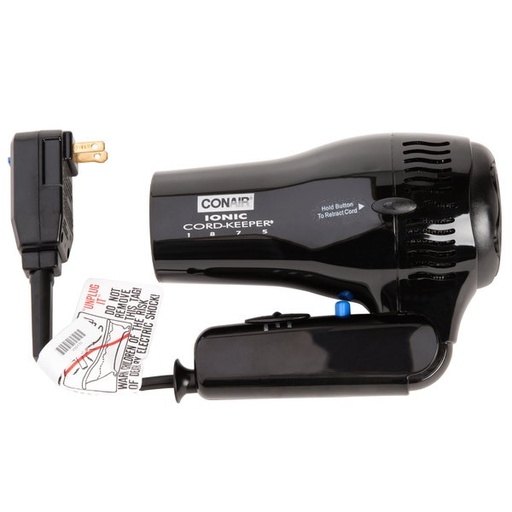 [BLOW-169BIW] BLOWER MANO NEGRO CONAIR M/ABATIBLE C/RETRACTIL CX1