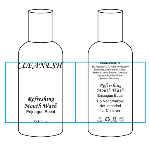 [CLEANSH 30ML TR] ENJUAGUE BUCAL 30ML CLEANSH TRANS CX250