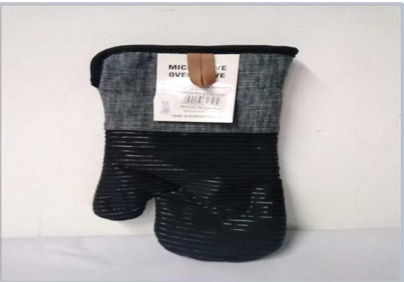 [GUANTE TELA NG] GUANTE COCINA TELA NEGRO CX1