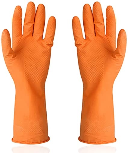 [GUANTE LAT NARANJA (L)] GUANTE LATEX NARANJA (L) PAR