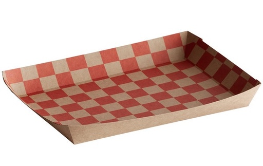 [BANDEJA KRAFT CUADROS] BANDEJA KRAFT LUNCH CX250