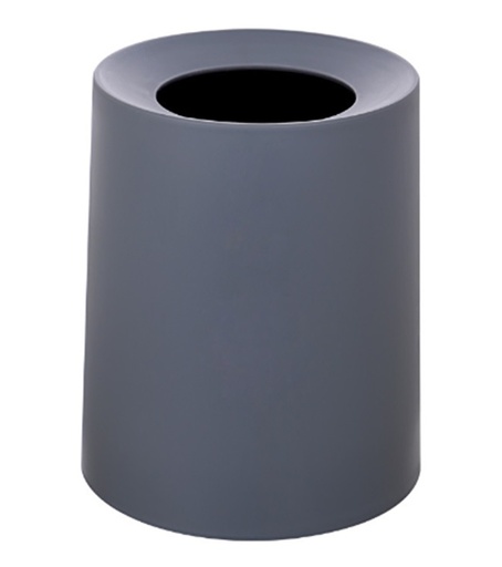 [BAS-8L S/T RD GR] BASURERO 8L PLASTICO RD GRIS CX1