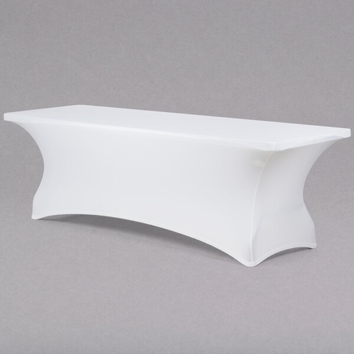 [MANTEL SPANDEX BL] MANTEL BLANCO RECTANGULAR SPANDEX CX1